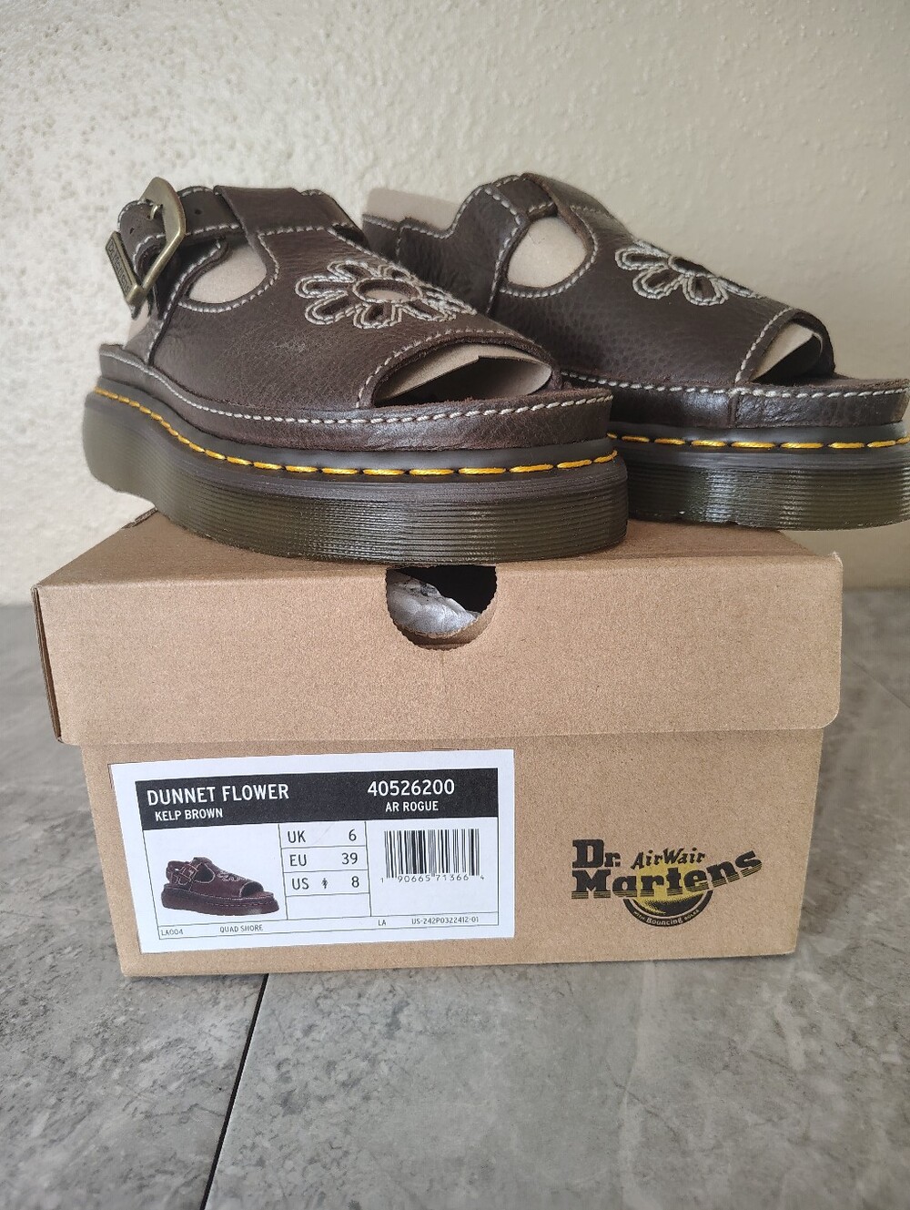 Dr. Martens Dunnet Flower Platform Sandals Y2K Women's Vintage - Picture 15 of 16